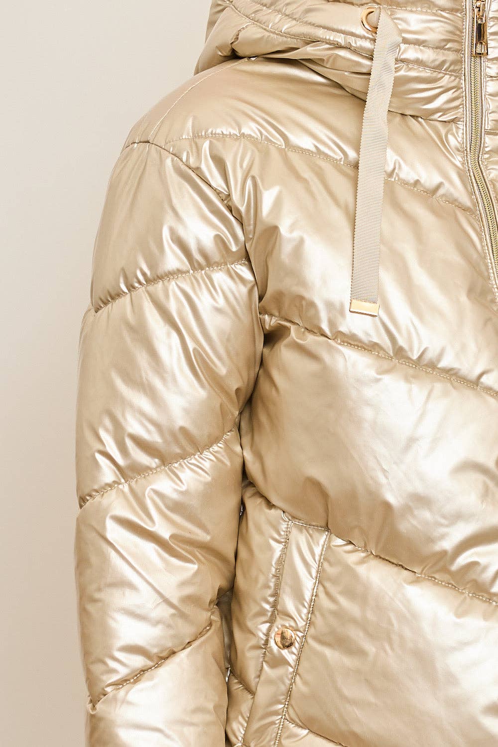 Metallic down jacket