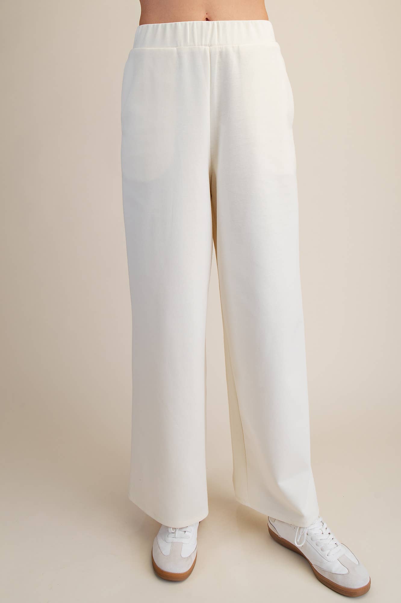 Waist Elastic Band Wide Leg Pants