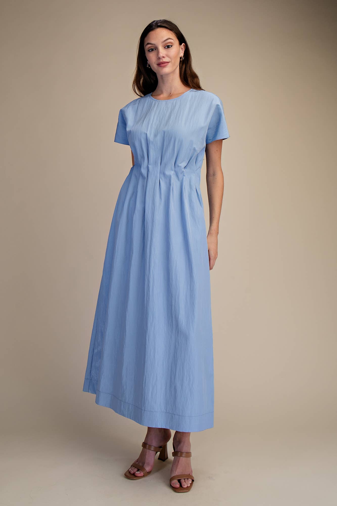 Round Neck Midi Dress