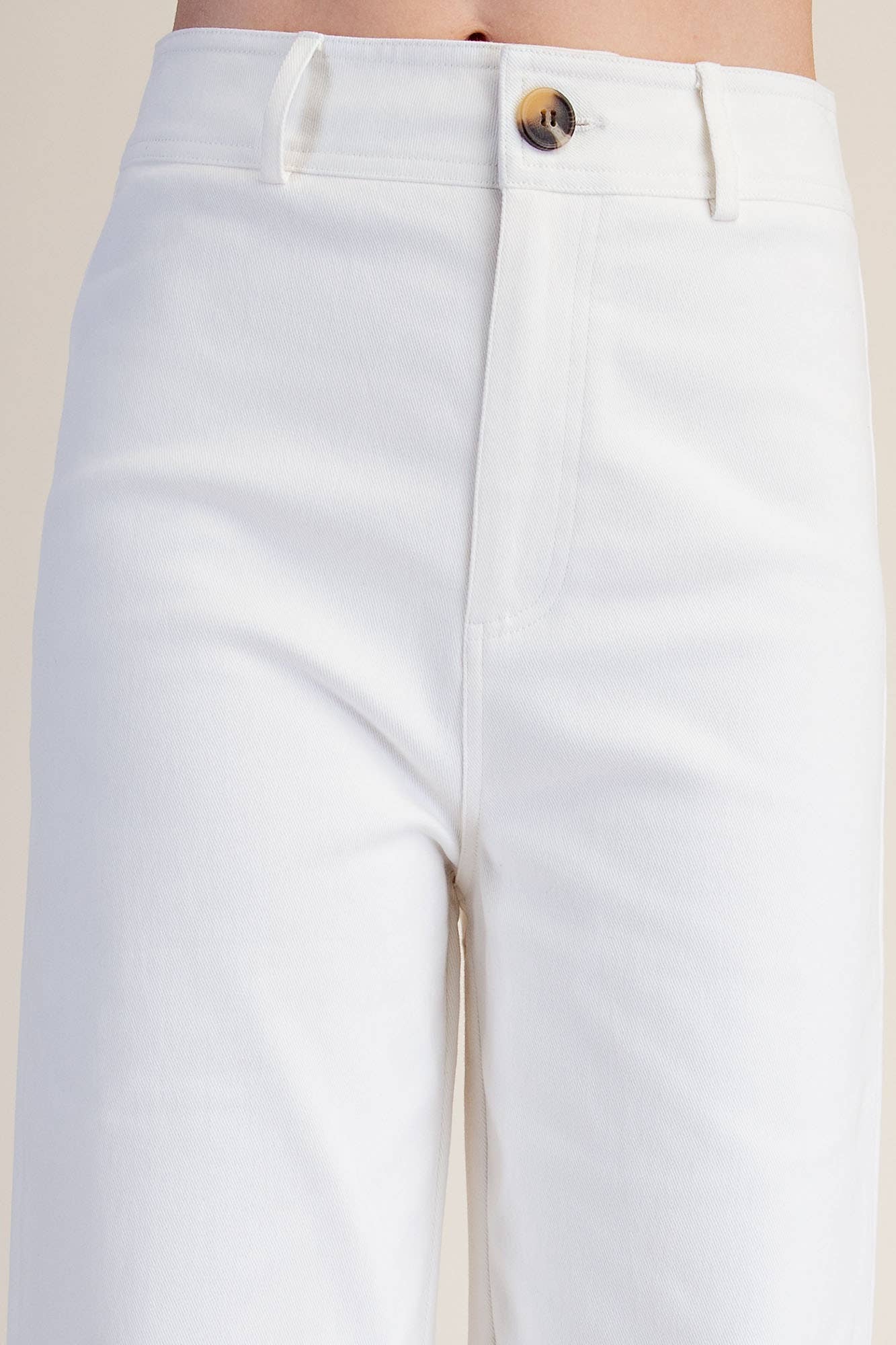 High-Waist Straight Stretchy Pants