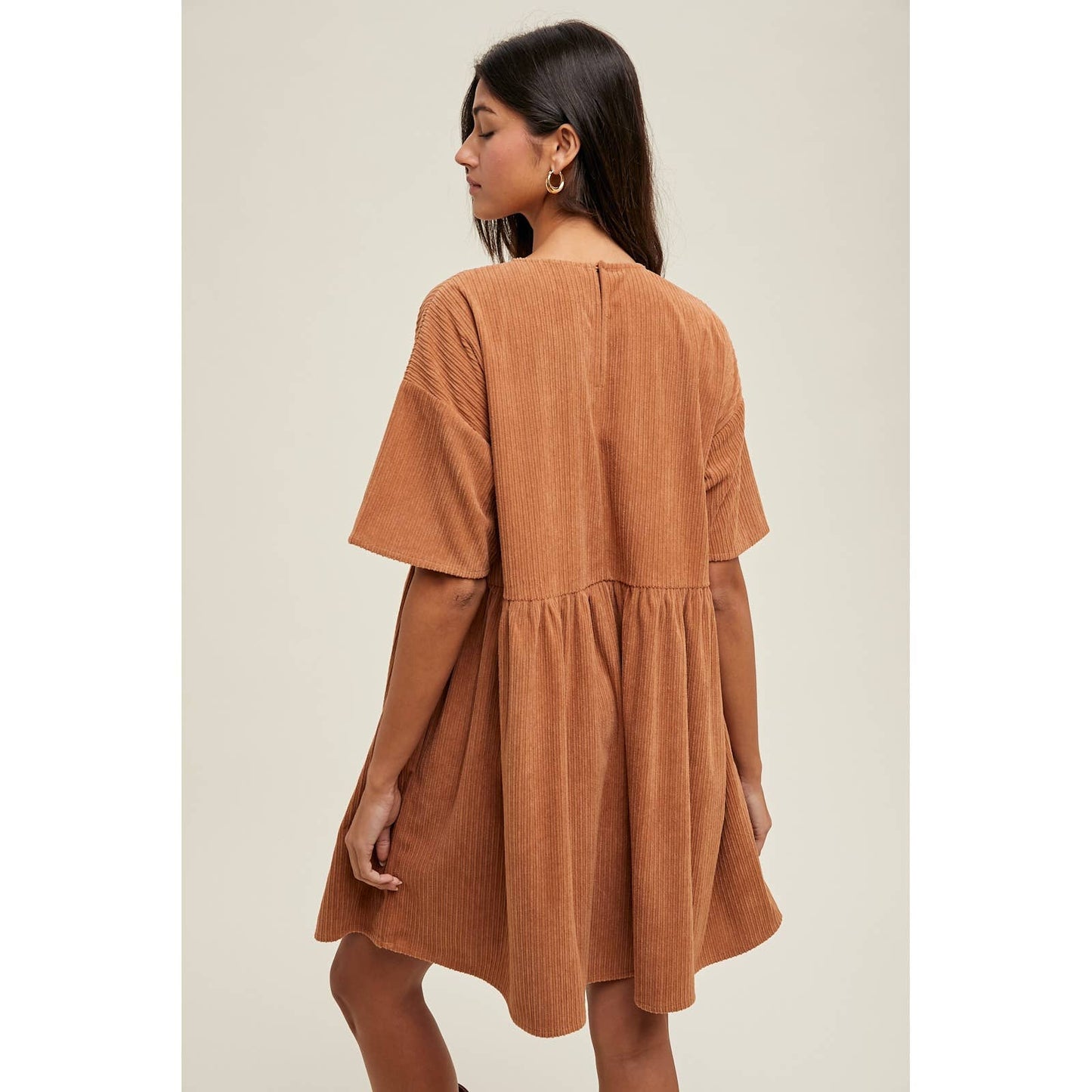 CORDUROY MINI DRESS / WL25-11083