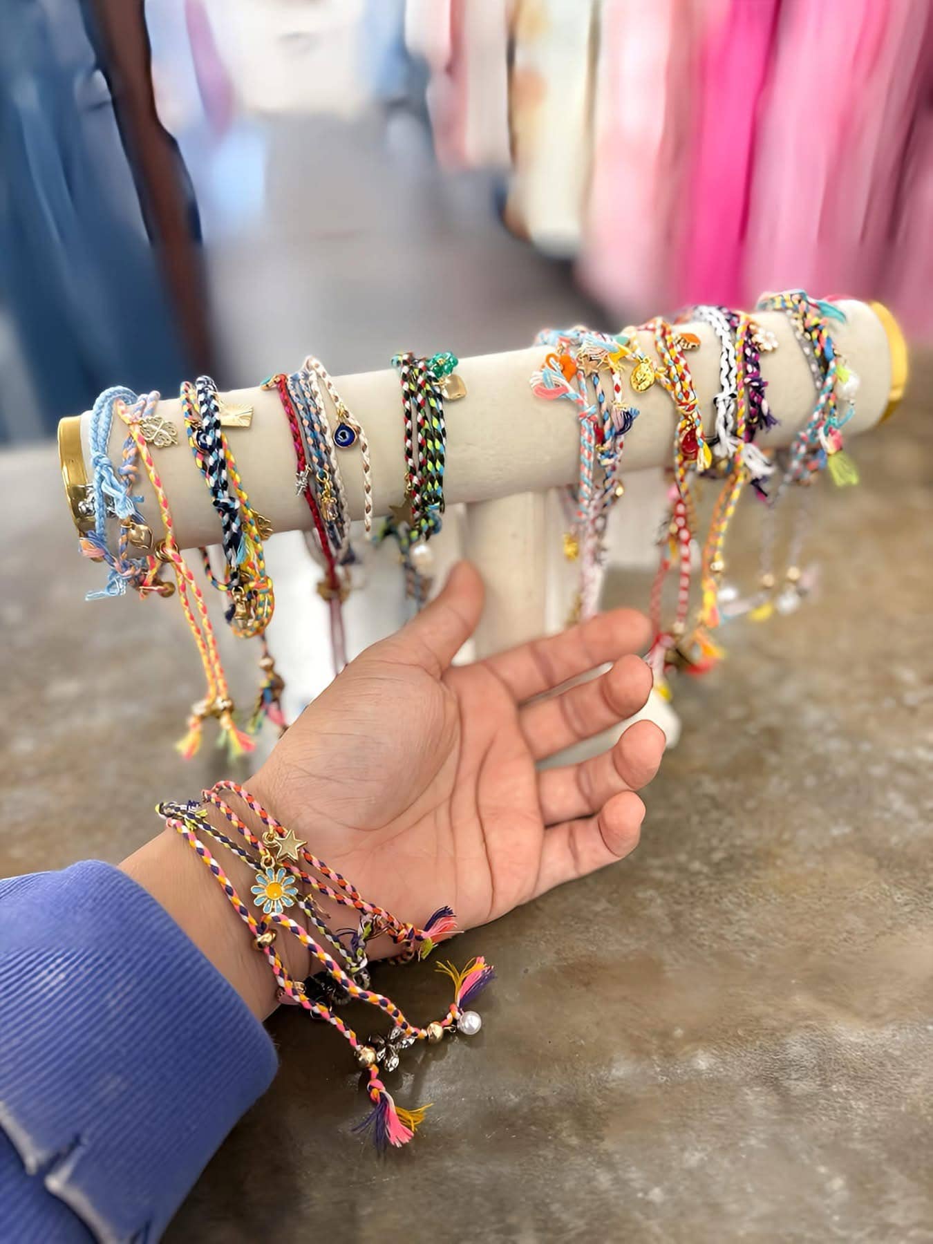 Summer Friendship Charm Bracelet Set Multicolor