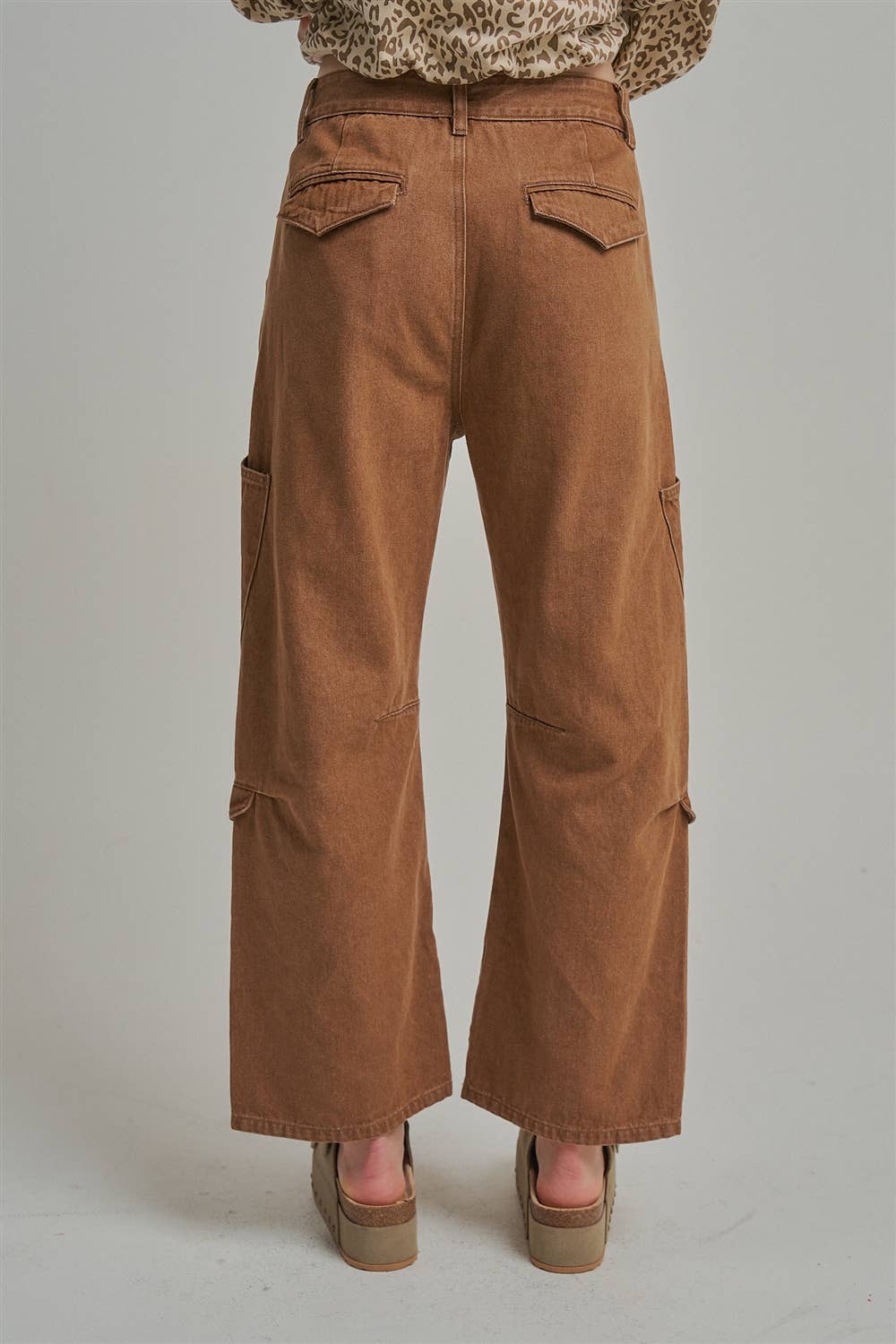 MID RISE VINTAGE WASHED CARGO PANTS _JLB80097-02