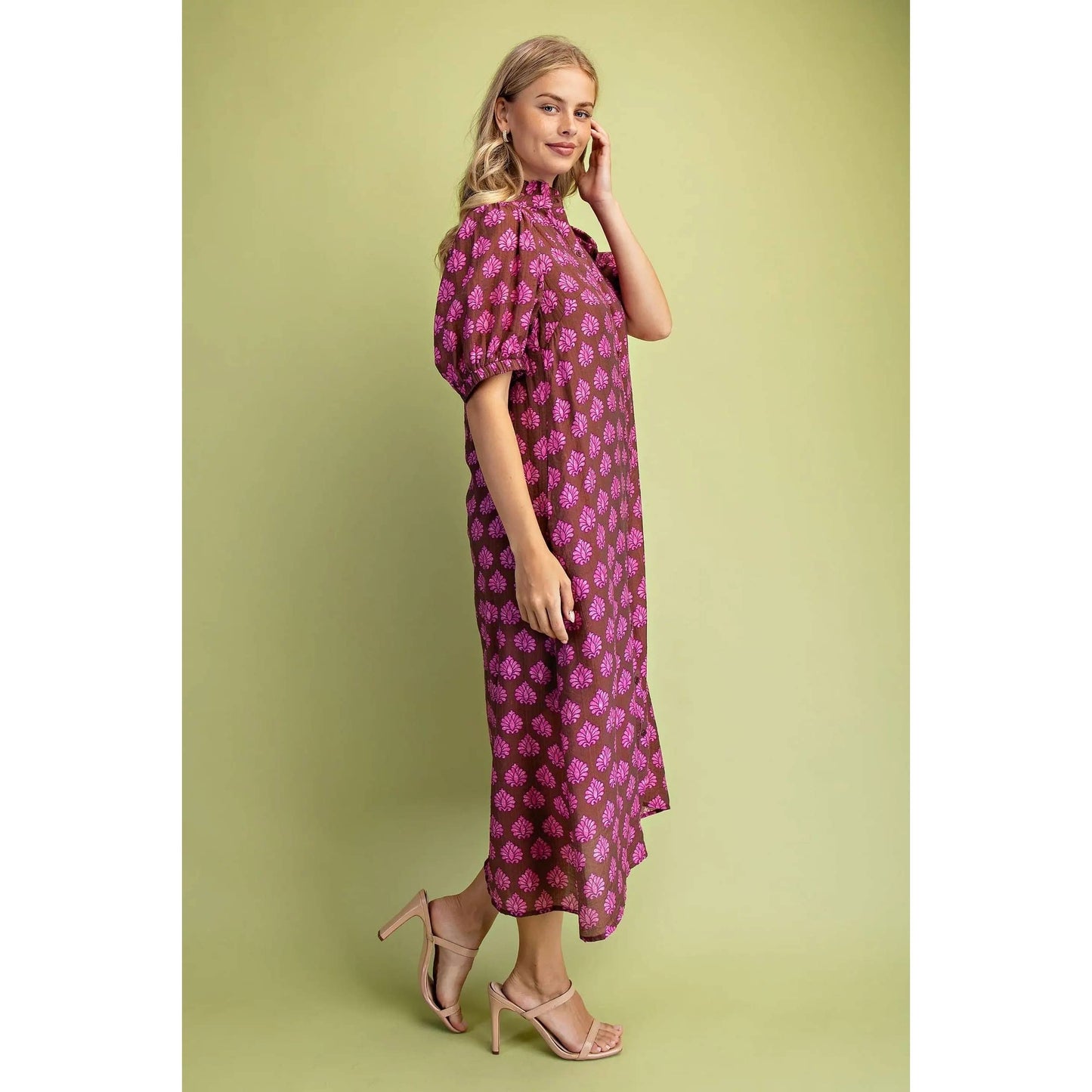 Printed Midi Dress