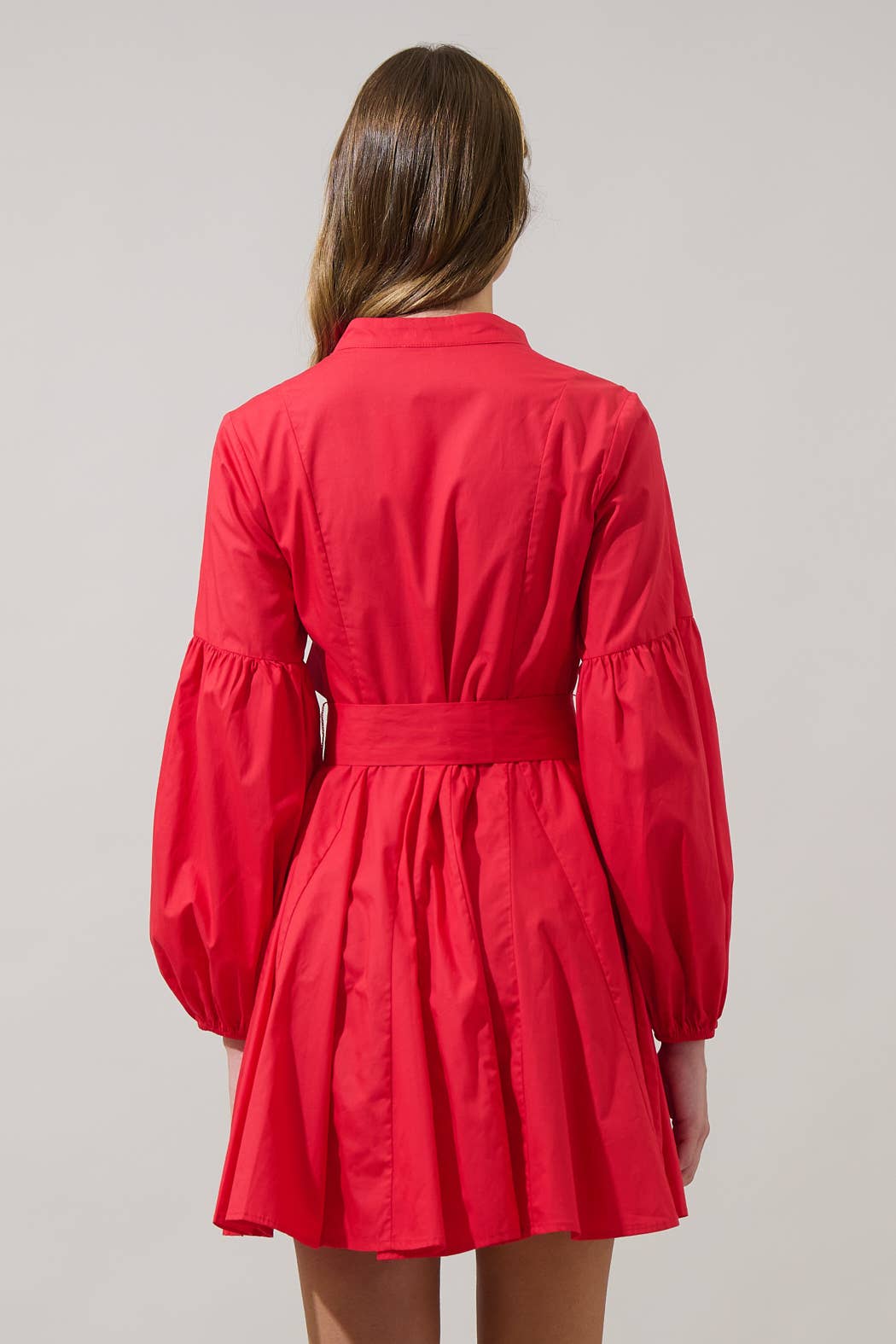 Laria Poplin Button Down Mini Dress