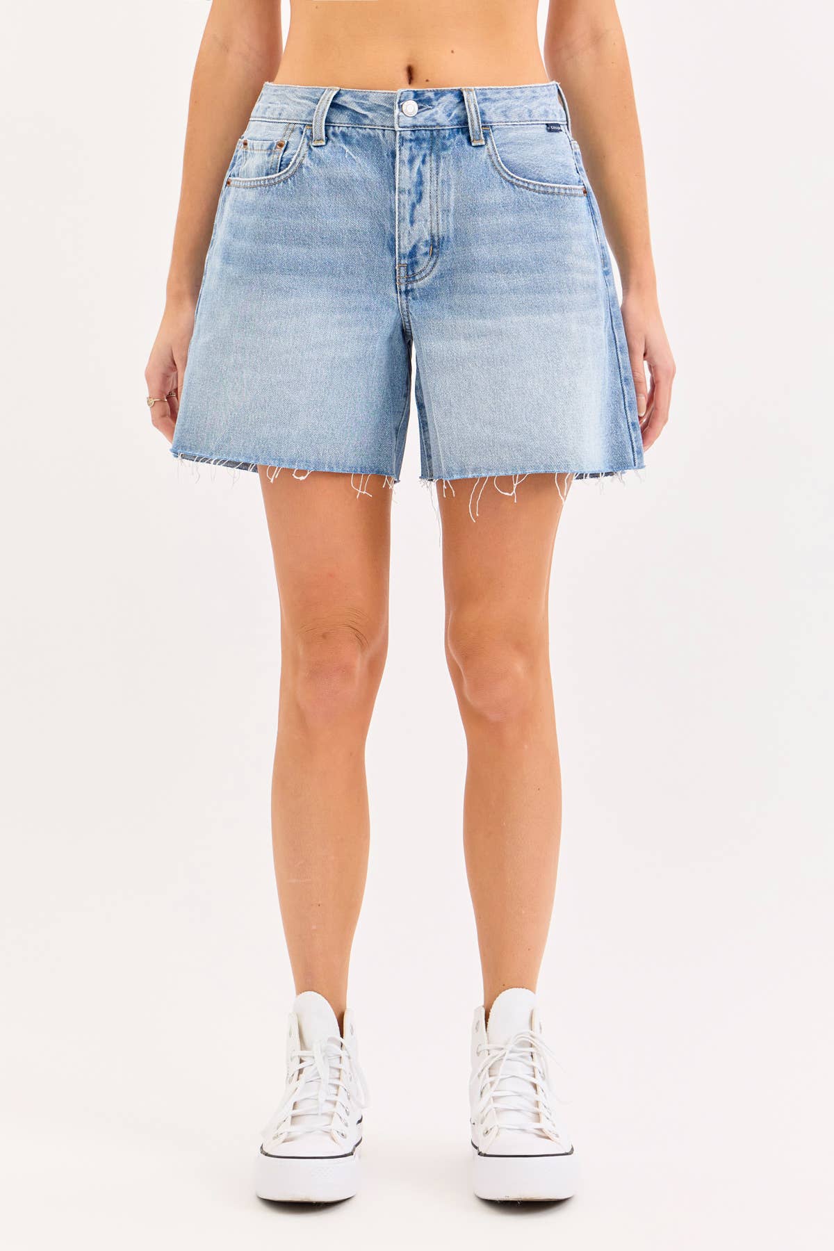 High Rise Mid-Thigh Shorts [AB69916LT]