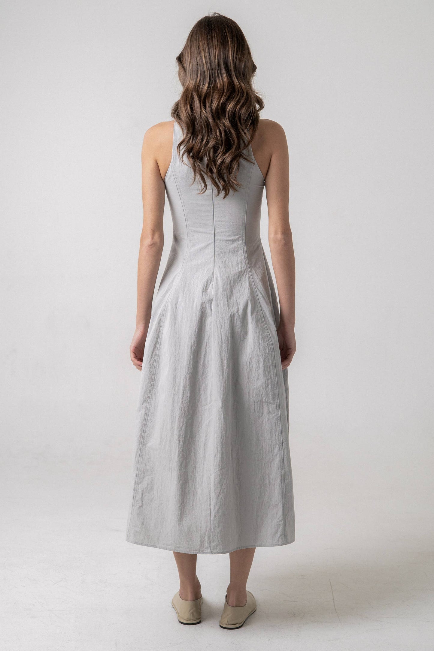 VERTICAL SEAM MIDI DRESS