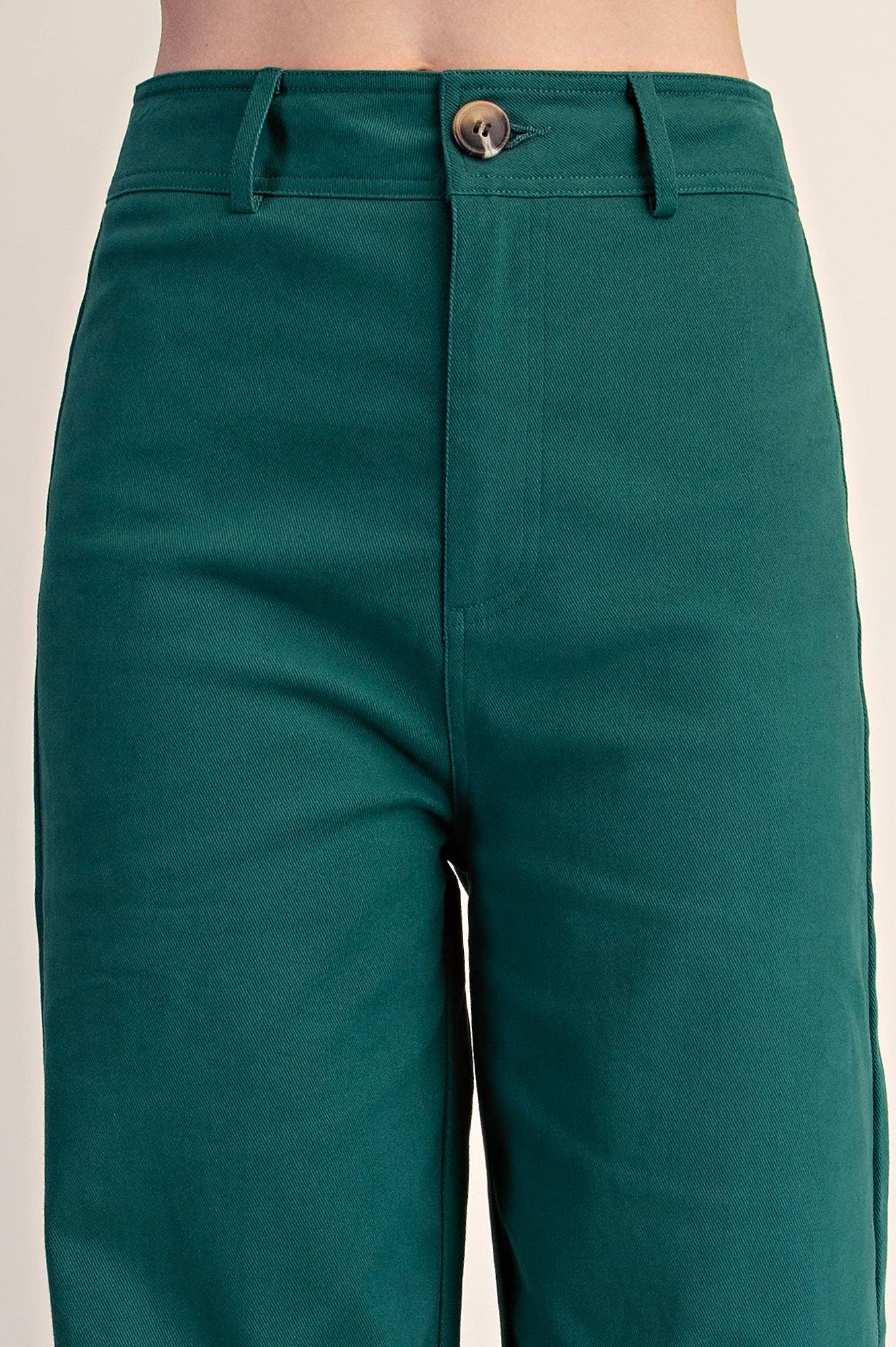 High-Waist Straight Stretchy Pants