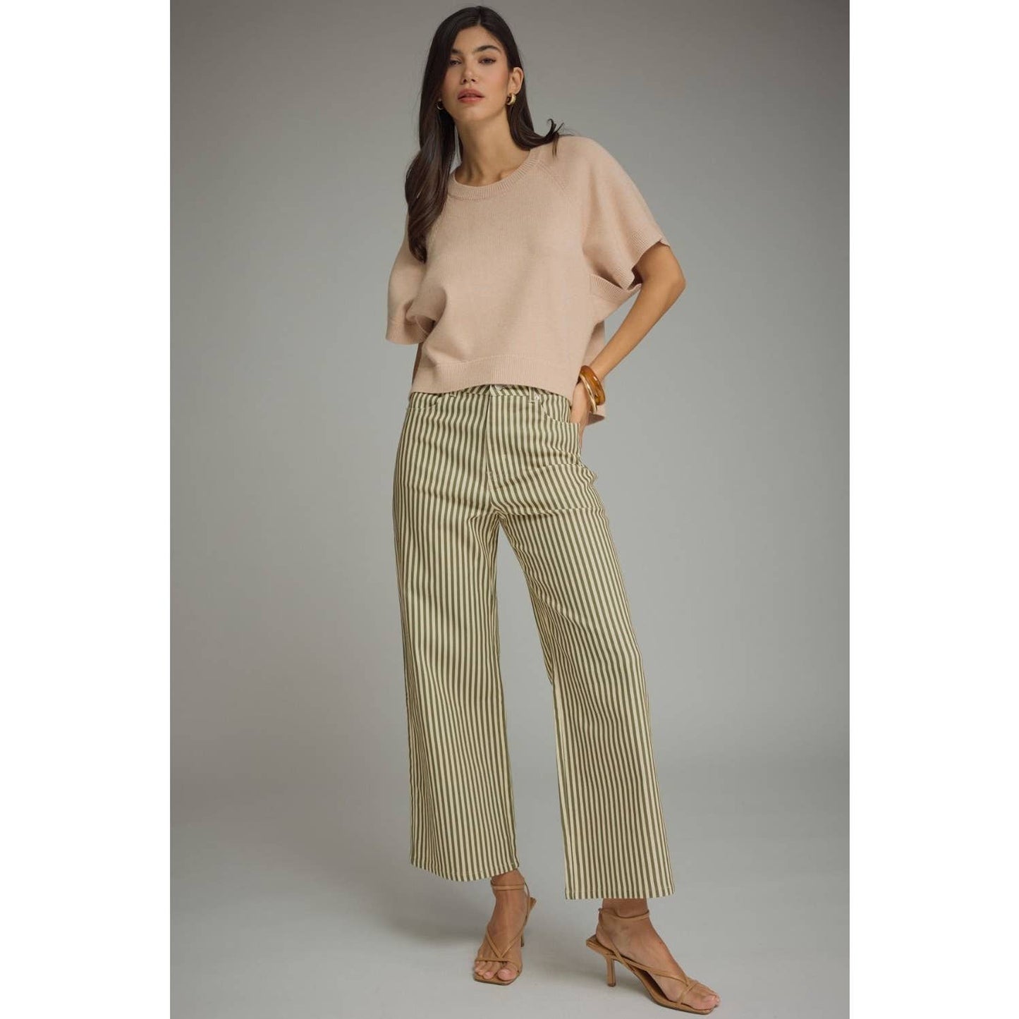 NEW Solid short dolman sleeve knit top