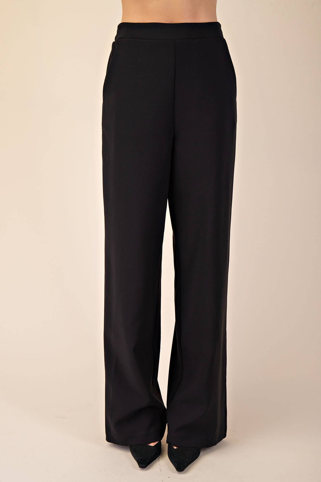 High Rise Wide Leg Pants