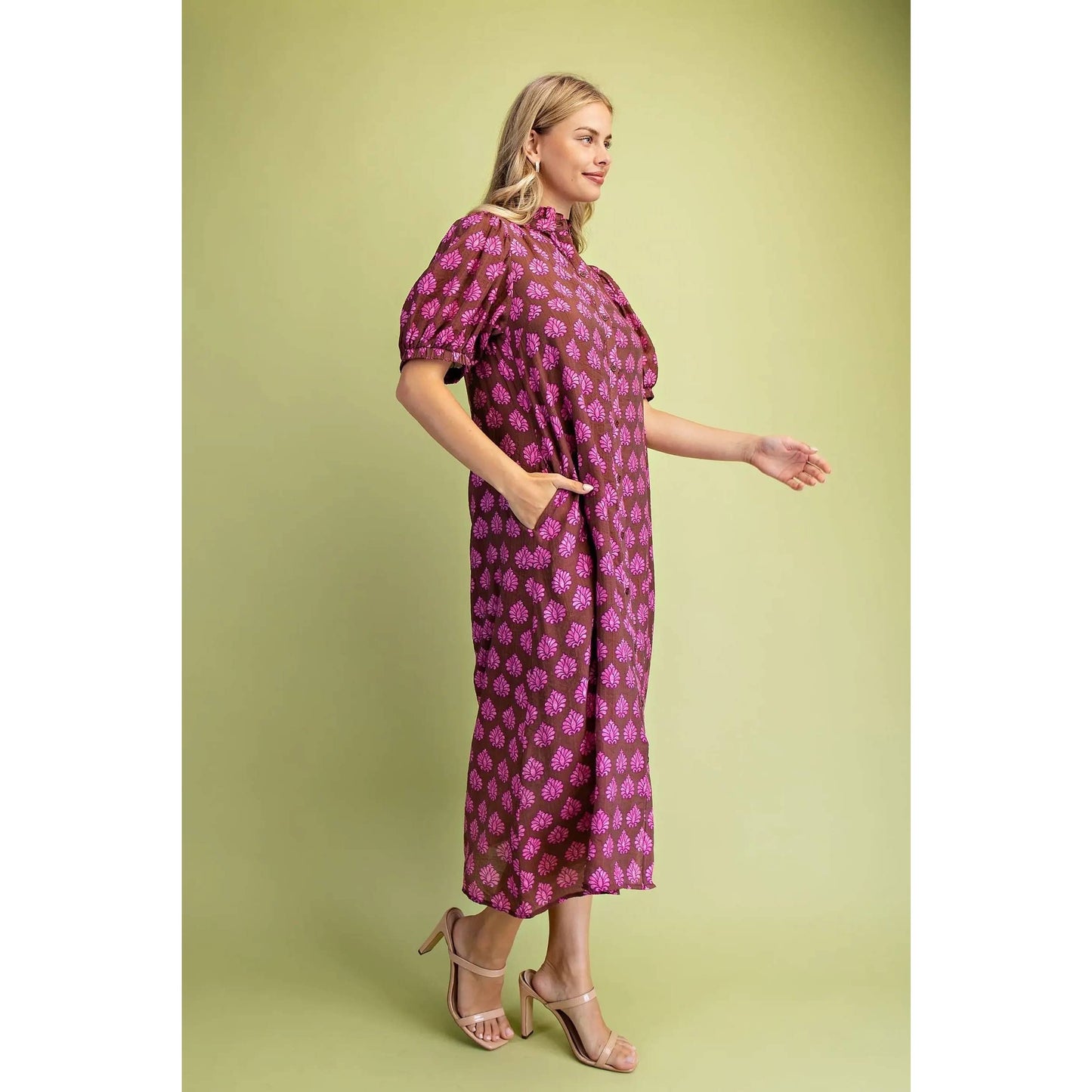 Printed Midi Dress