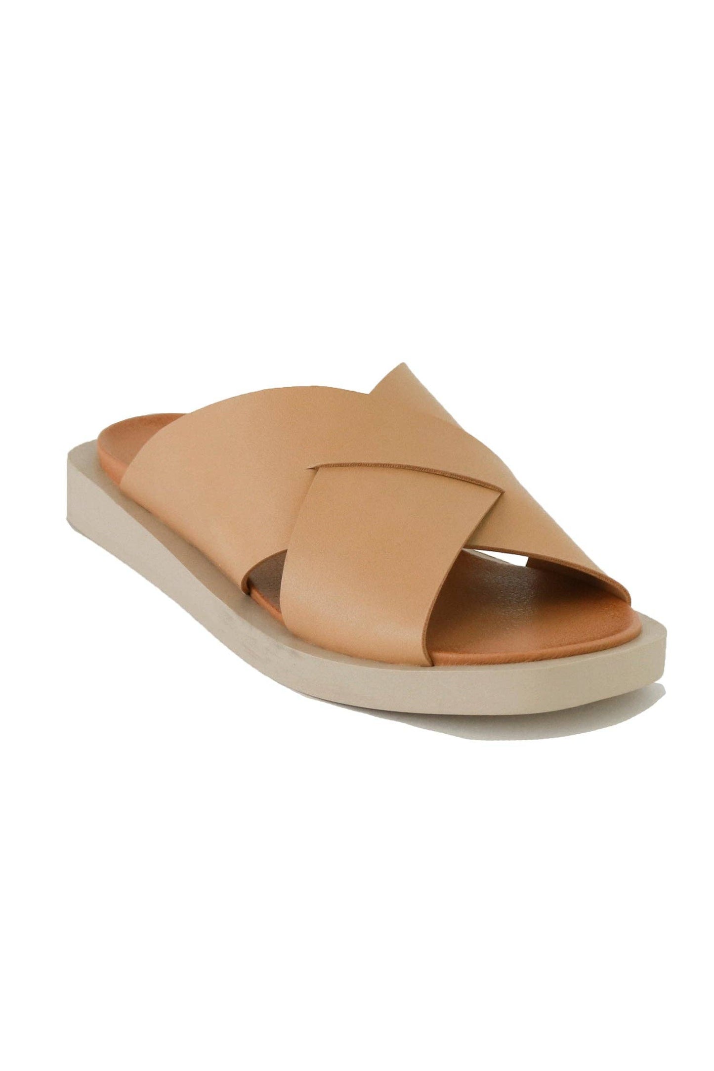 VICENTE-09 Crisscross Slide Sandals