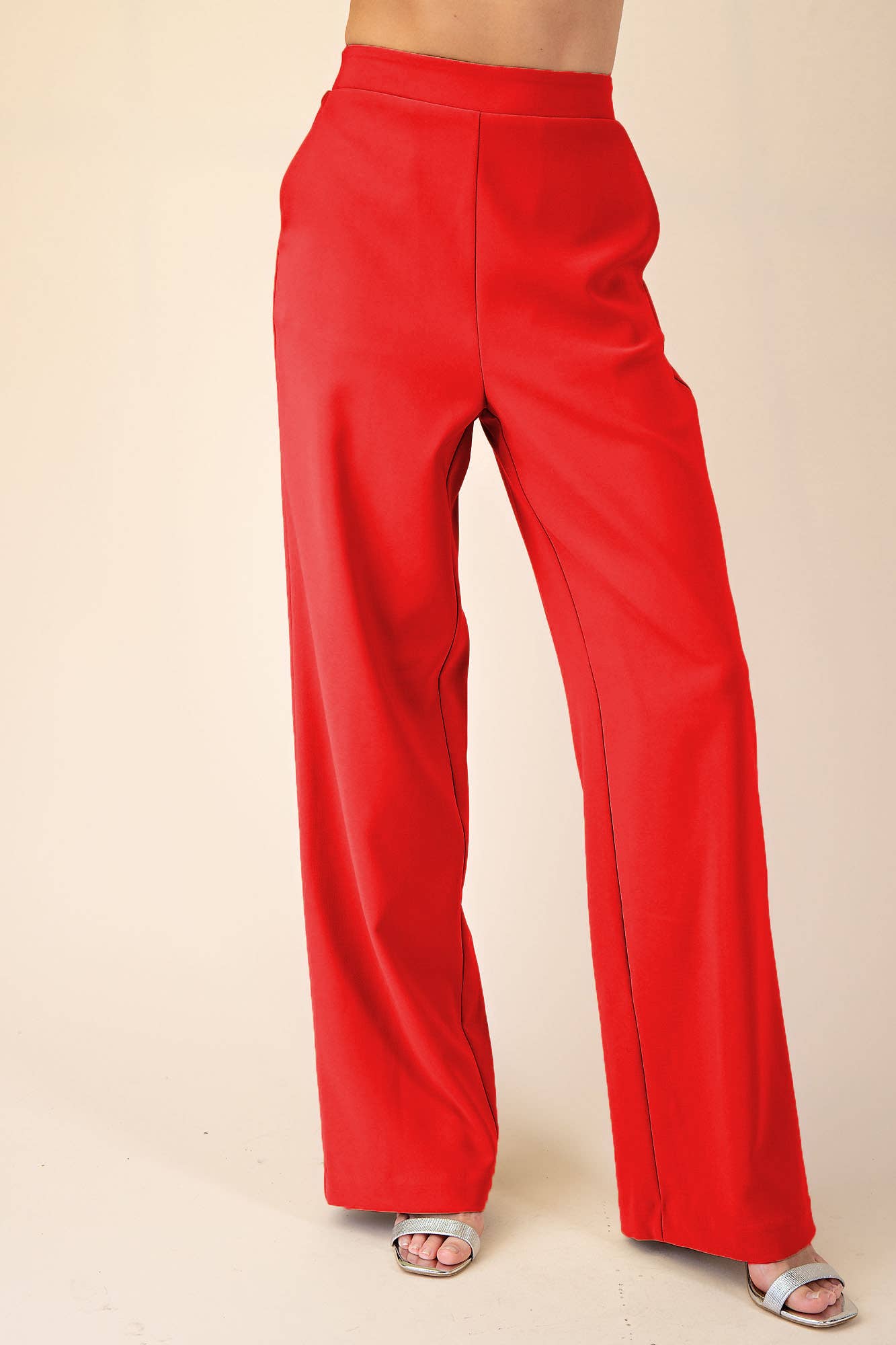 High Rise Wide Leg Pants