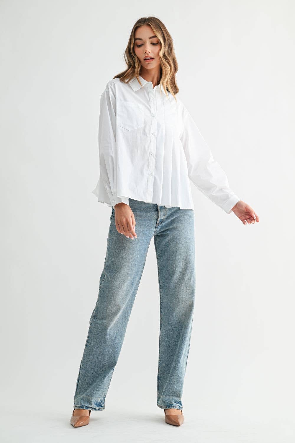 Josh Top with Pleating