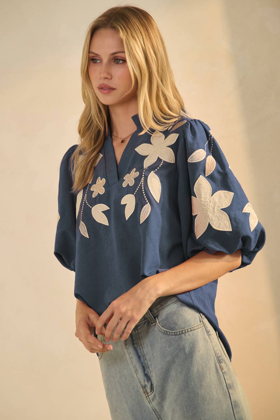 Washed Suede Top