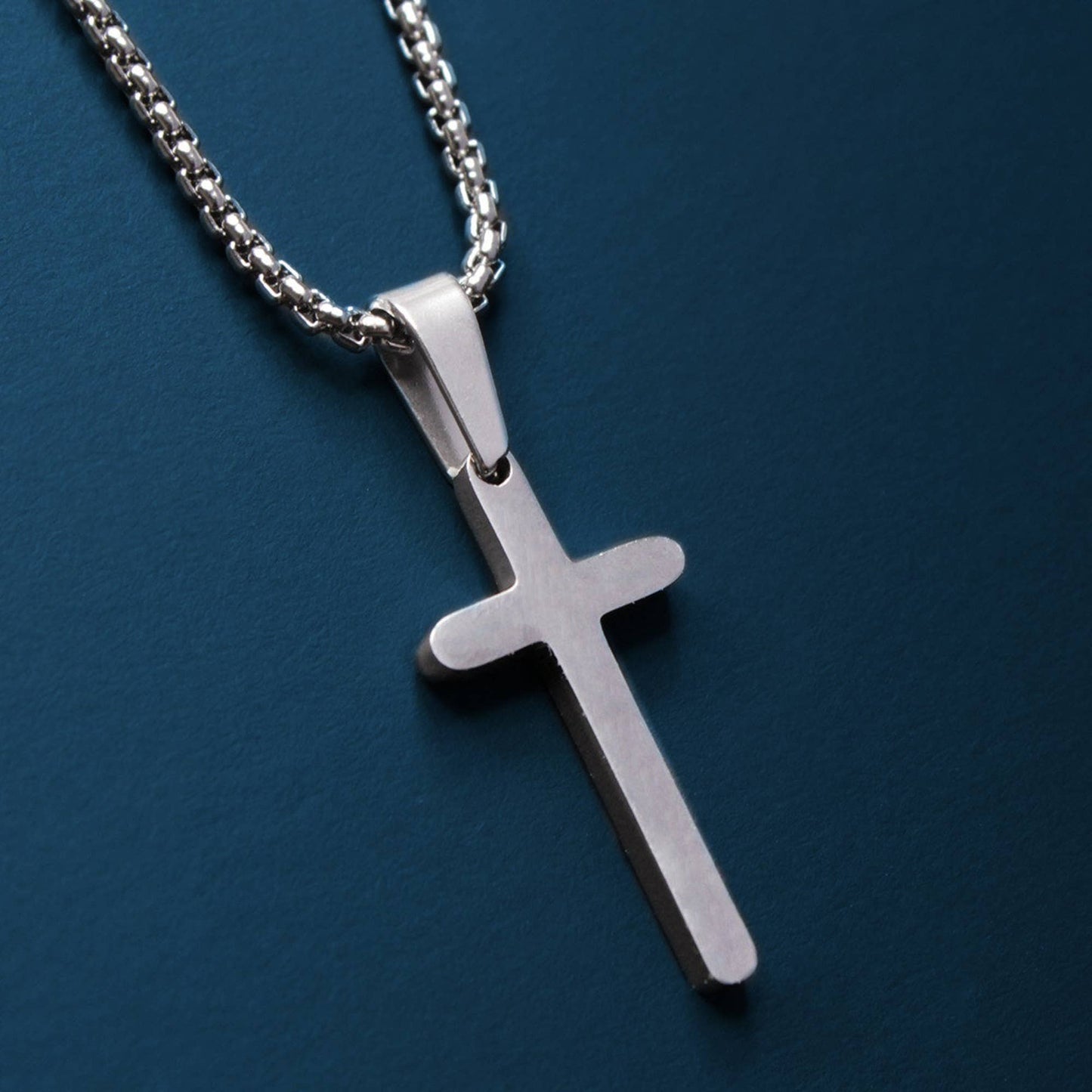 Mini Stainless Steel Cross Necklace