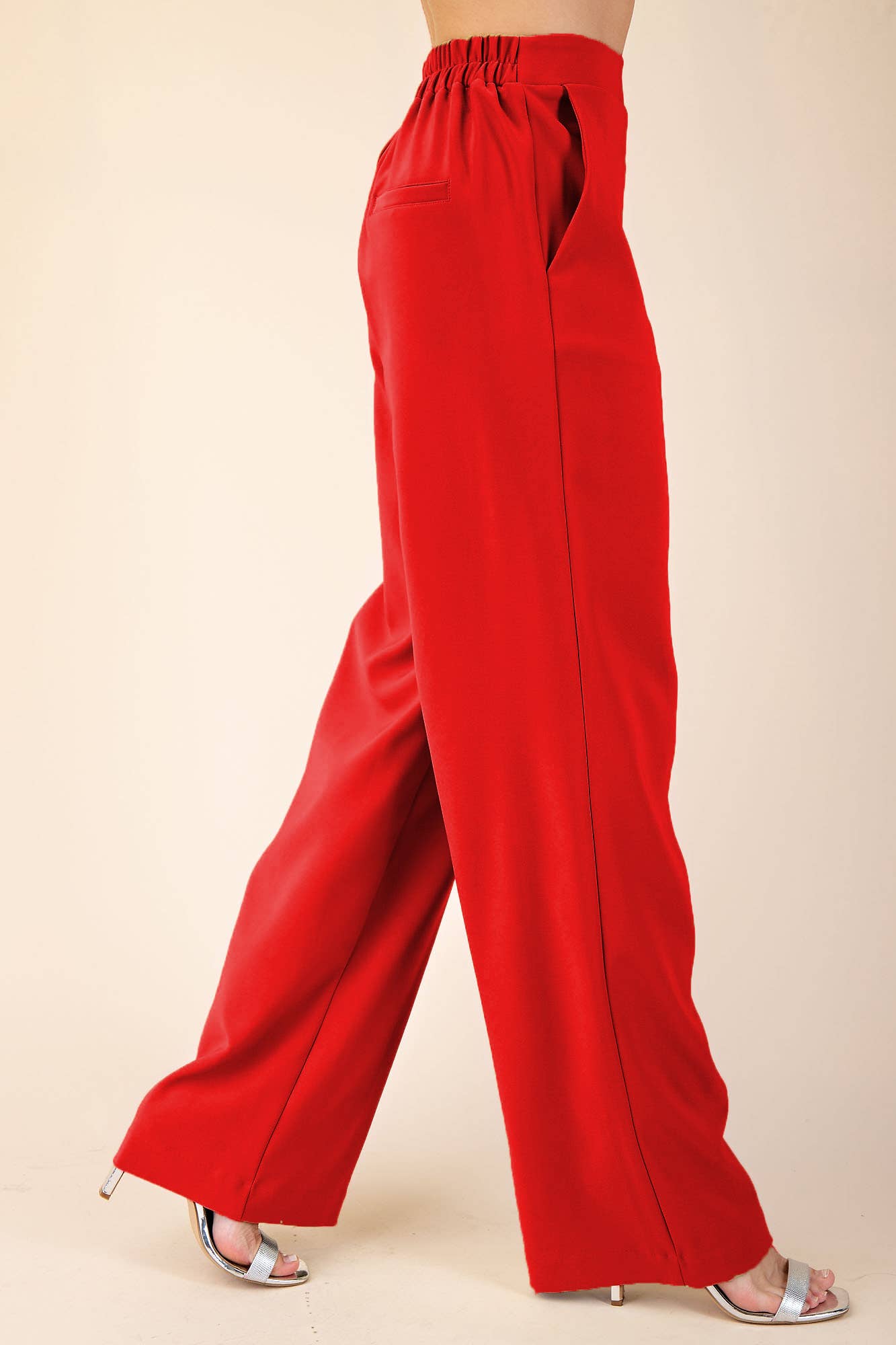 High Rise Wide Leg Pants