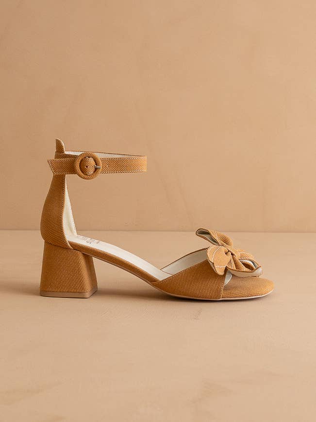 The Vigo Tan | Low Heel With A Sweet Bow
