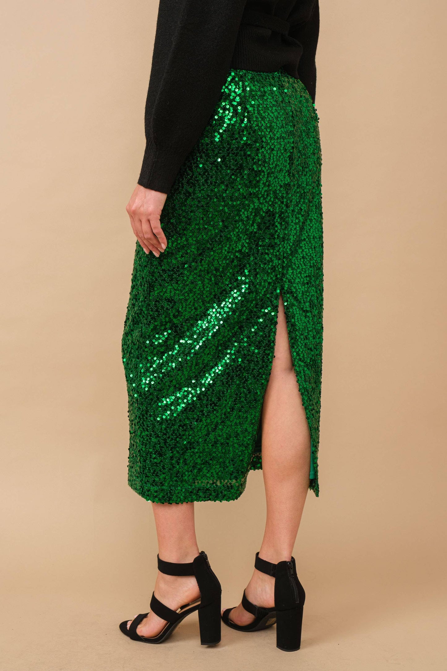 MAS2615 Sharon Sequin Midi Skirts