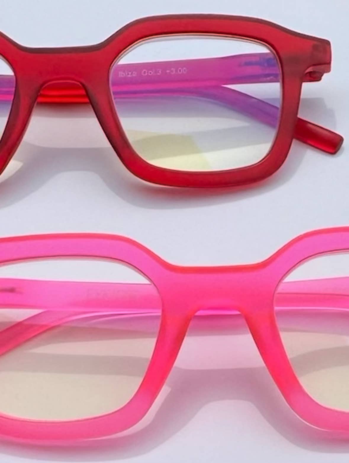 Unisex Pink Blue Light Blocking Glasses & Reading Glasses