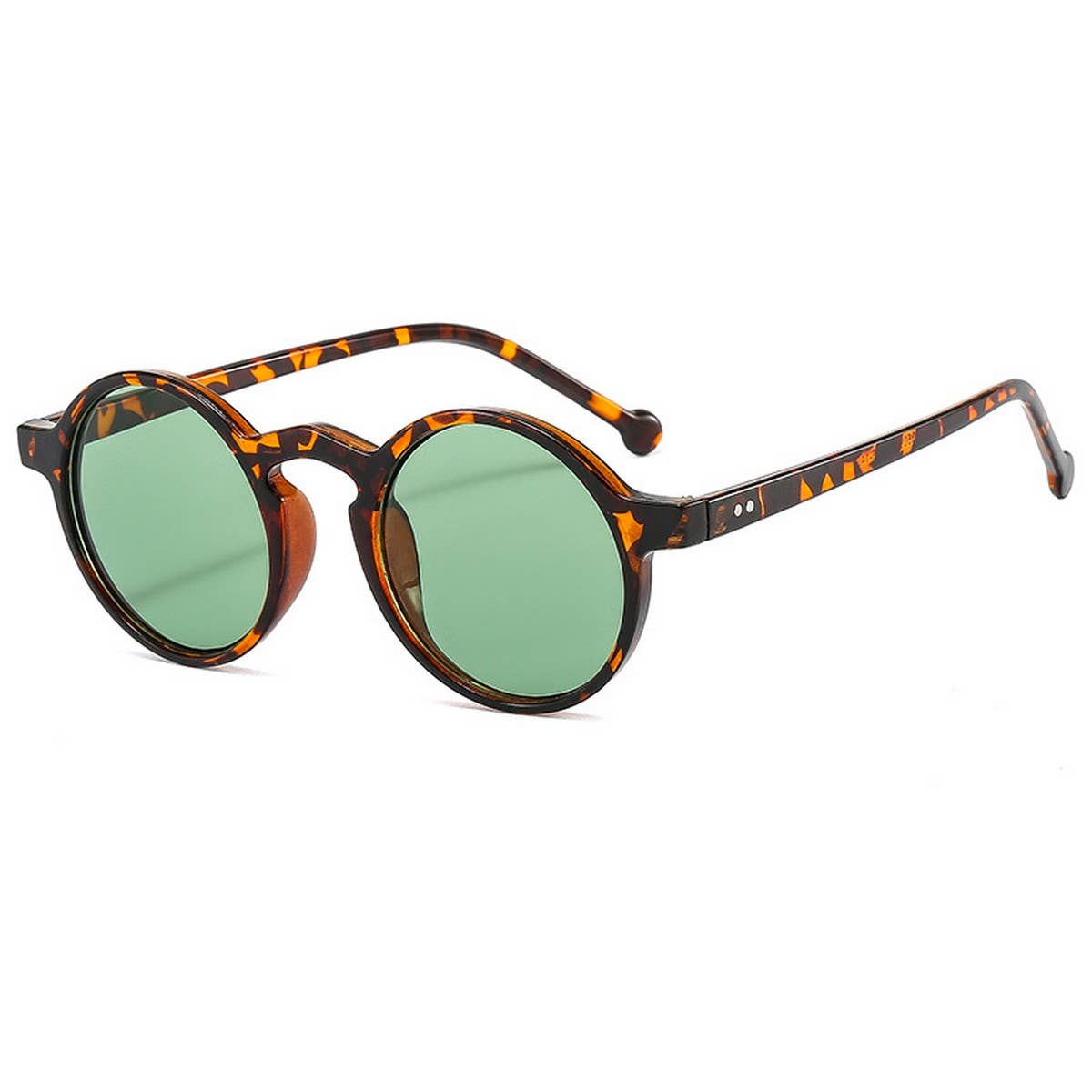 ROUND FRAME TINTED LENS FASHION GLASSES UNISEX_CWASG0286