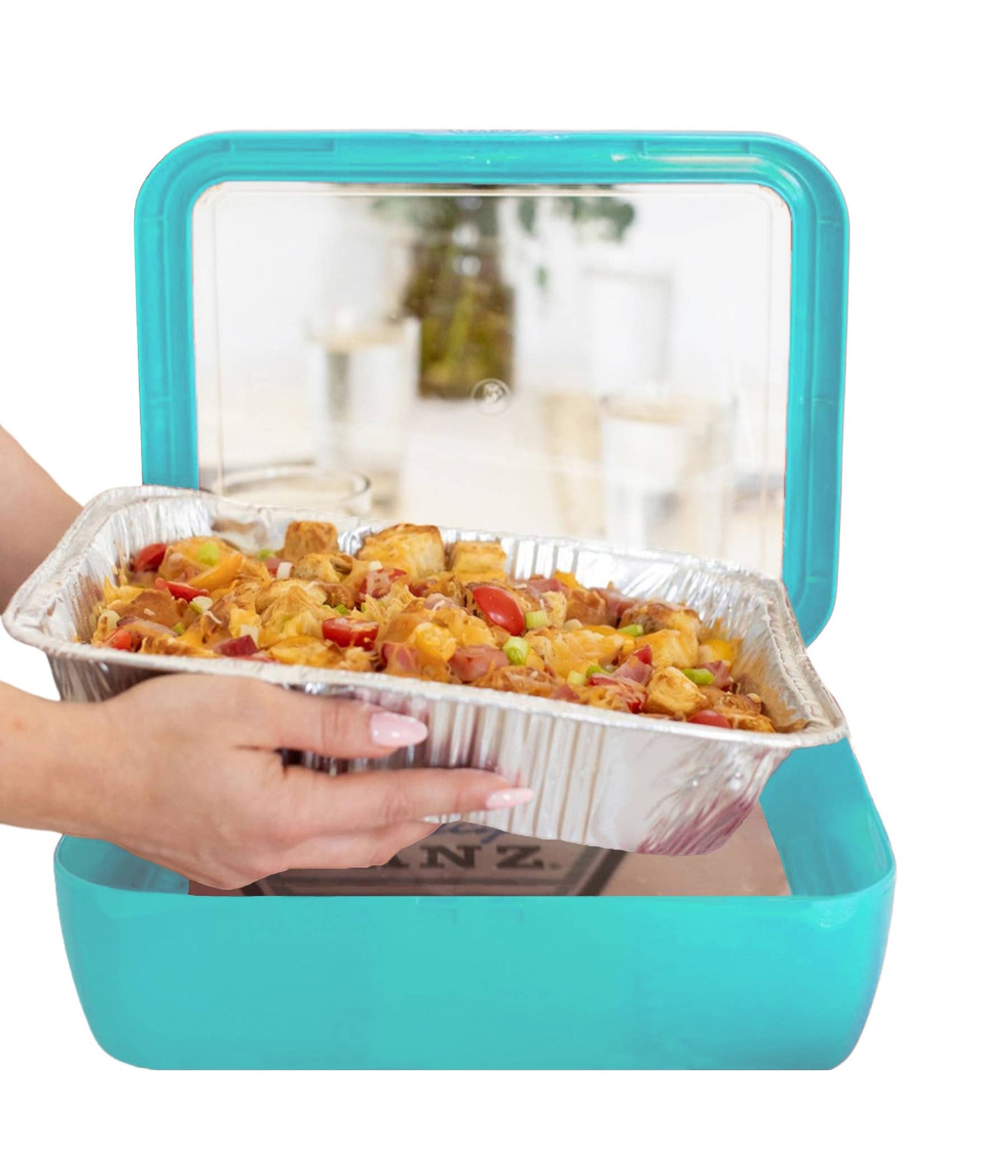 Premium Set - Pan Frame w/ Lid & Hot or Cold Gel Pack - Aqua