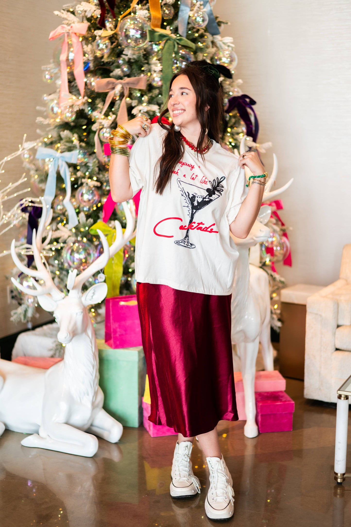 It's Beginning To Look A lot Like Cocktails Graphic Tee