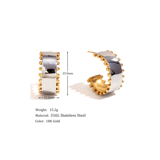 Bold Duo Hoops ~ Deep South Originals