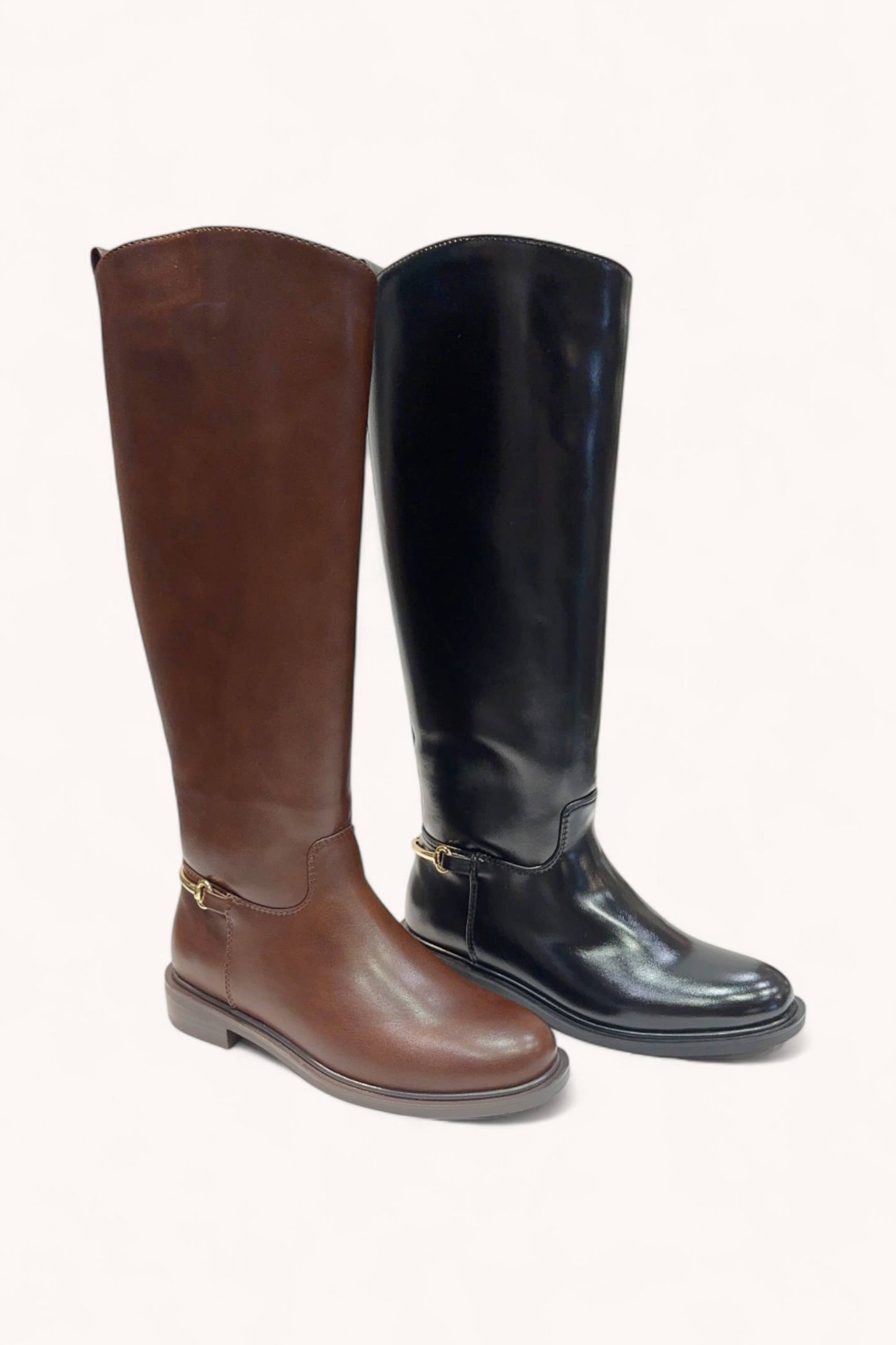 CITYWALK-09 HORSEBIT DETAIL TALL RIDING BOOTS