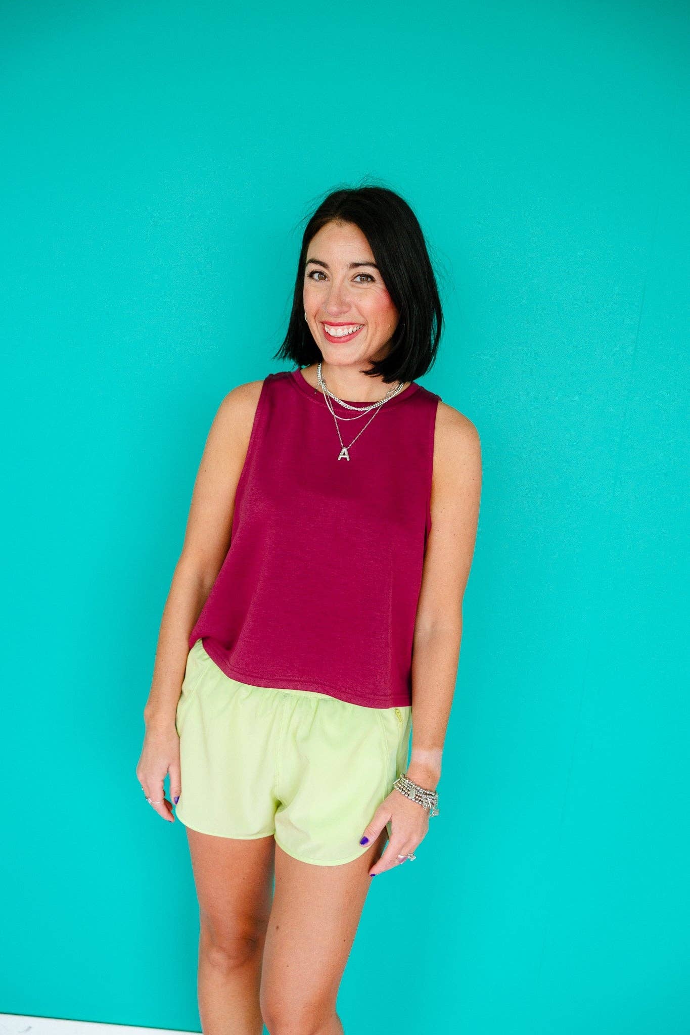 [Ellevate Basics] Crewneck Breeze Boxy Tank