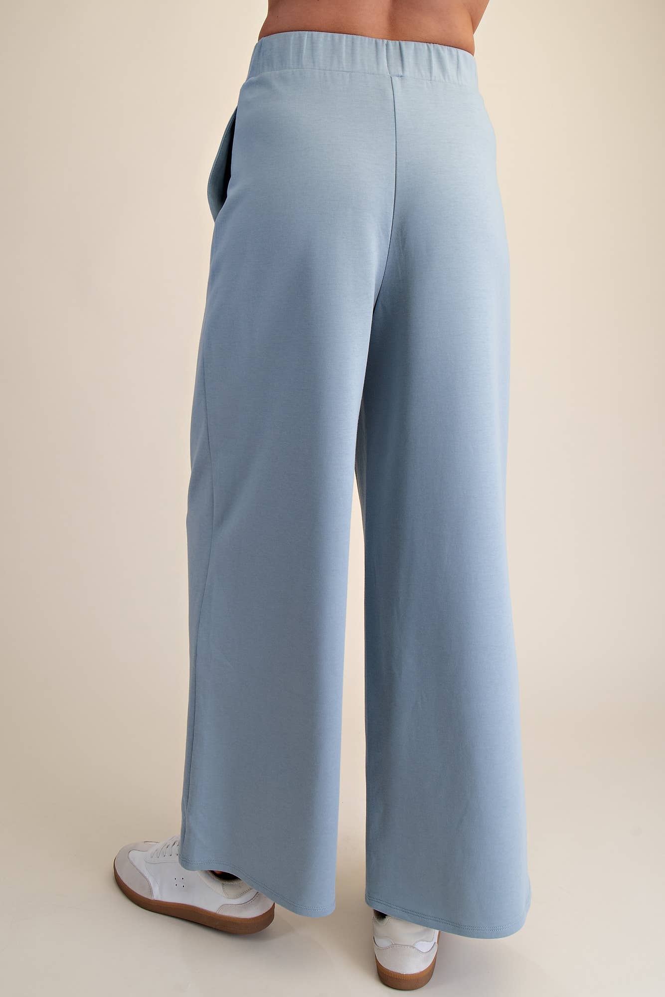 Waist Elastic Band Wide Leg Pants
